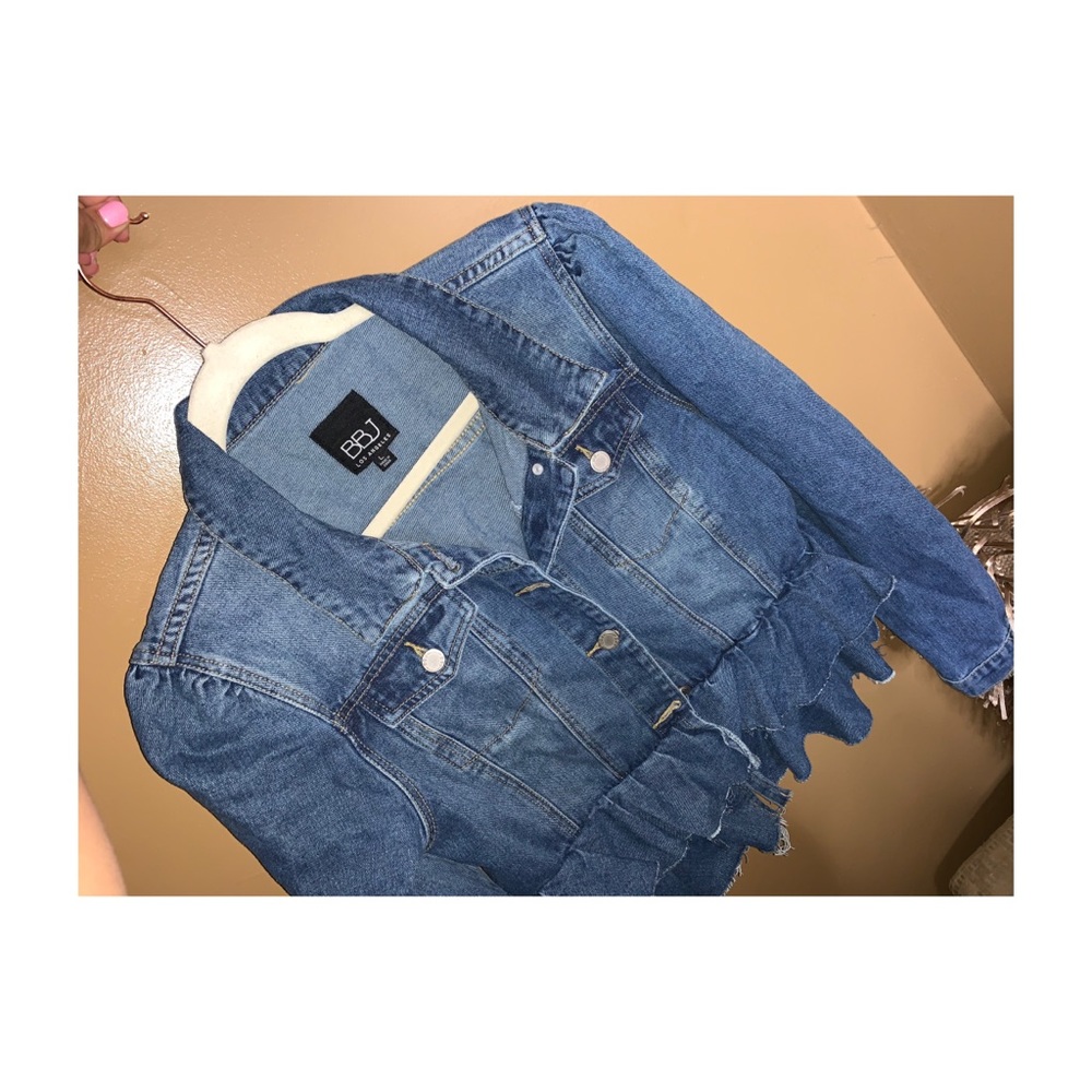 Denim crop jacket